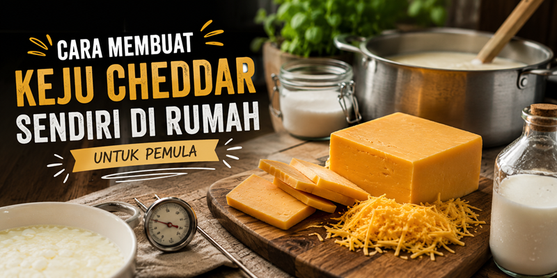 Cara Membuat Keju Cheddar Sendiri di Rumah untuk Pemula