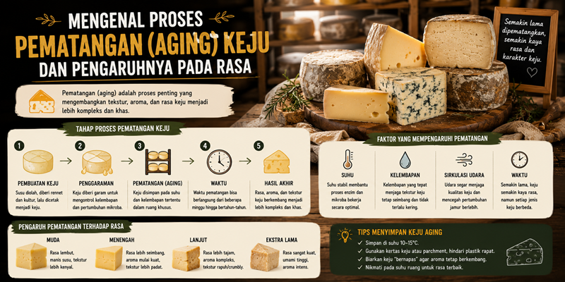 Mengenal Proses Pematangan (Aging) Keju dan Pengaruhnya pada Rasa