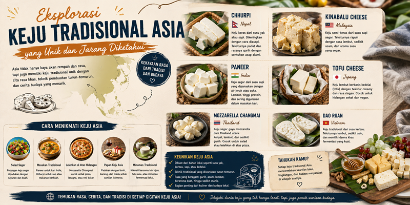 Eksplorasi Keju Tradisional Asia yang Unik dan Jarang Diketahui